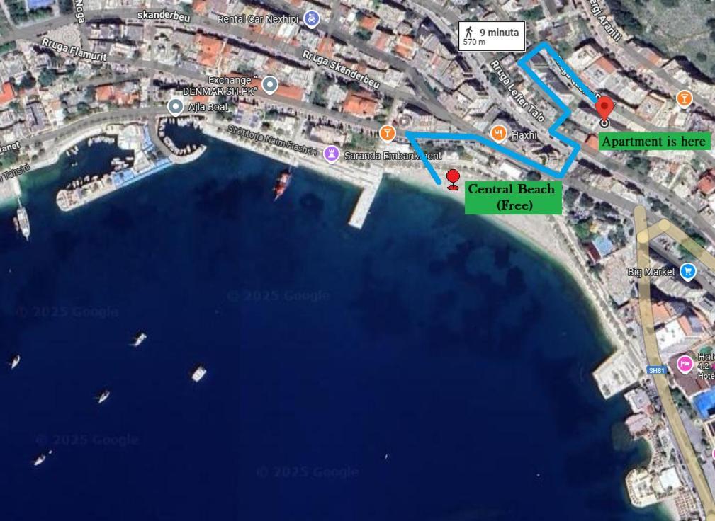 Rose Sea View Apartment Saranda Zewnętrze zdjęcie